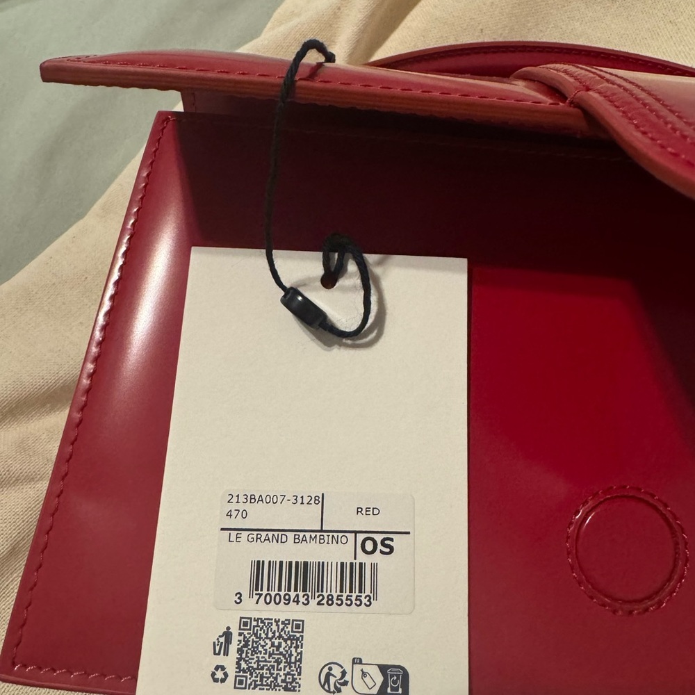 Jacquemus the large bambino red bag - Picture 10 of 10